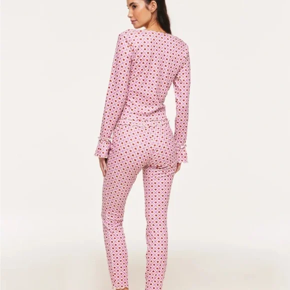 Adore Me Pajama Set in Pink and Red - Picture 14 of 15